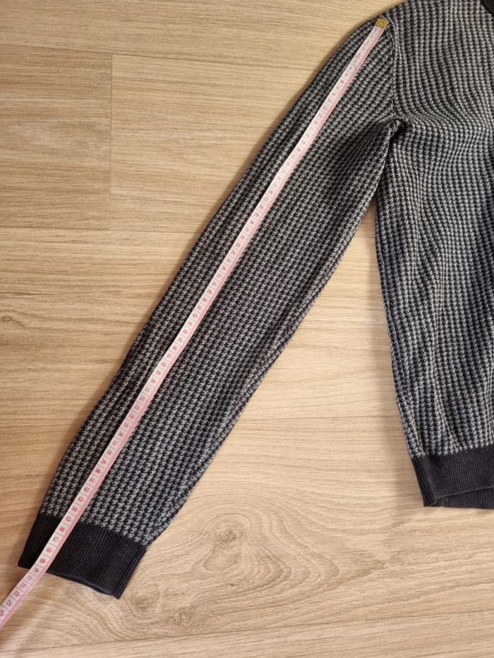Pull à col rond noir/gris Jules Homme Taille L - photo numéro 7