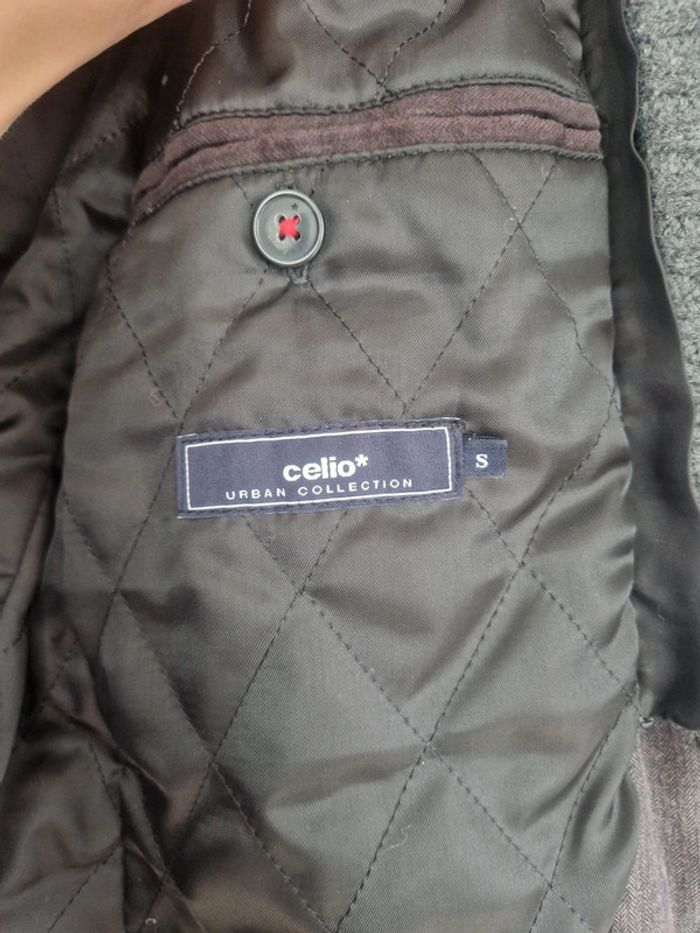 Veste blazer gris homme 100% coton celio taille S/36 - photo numéro 10