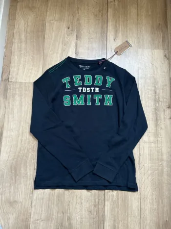 Sweat à manches longues bleu marine léger Teddy Smith 16ans