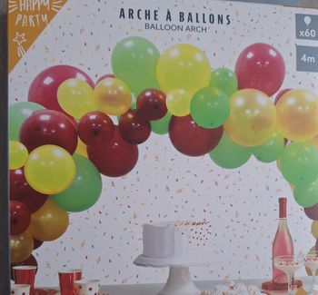 Arche a ballons rouge 