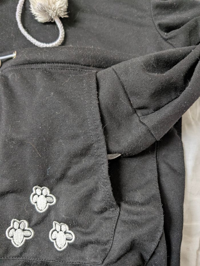 Sweat capuche chat - photo numéro 2