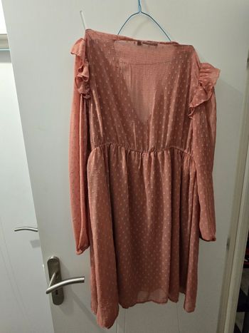 Robe manche transparente 