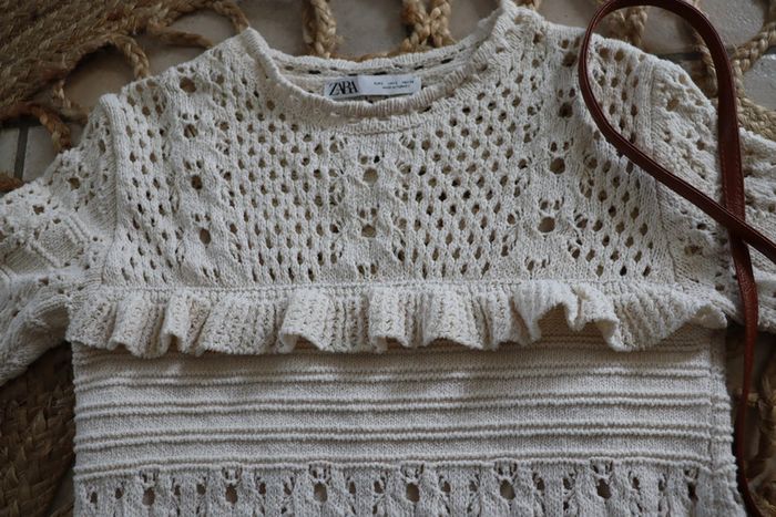 Robe Zara en crochet beige - photo numéro 3
