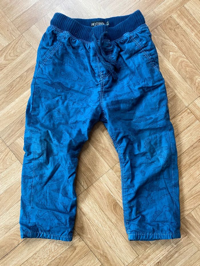 Pantalon avec motifs bleu taille 9 mois In Extenso