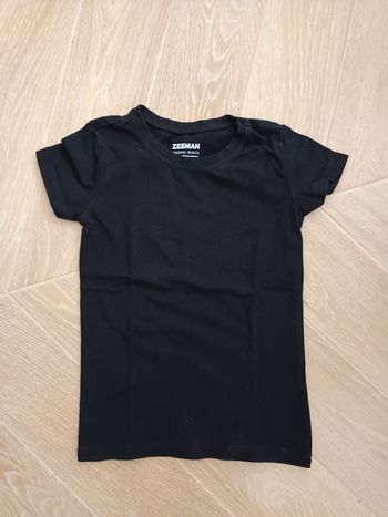 T-shirt noir Zeeman 4-6 ans