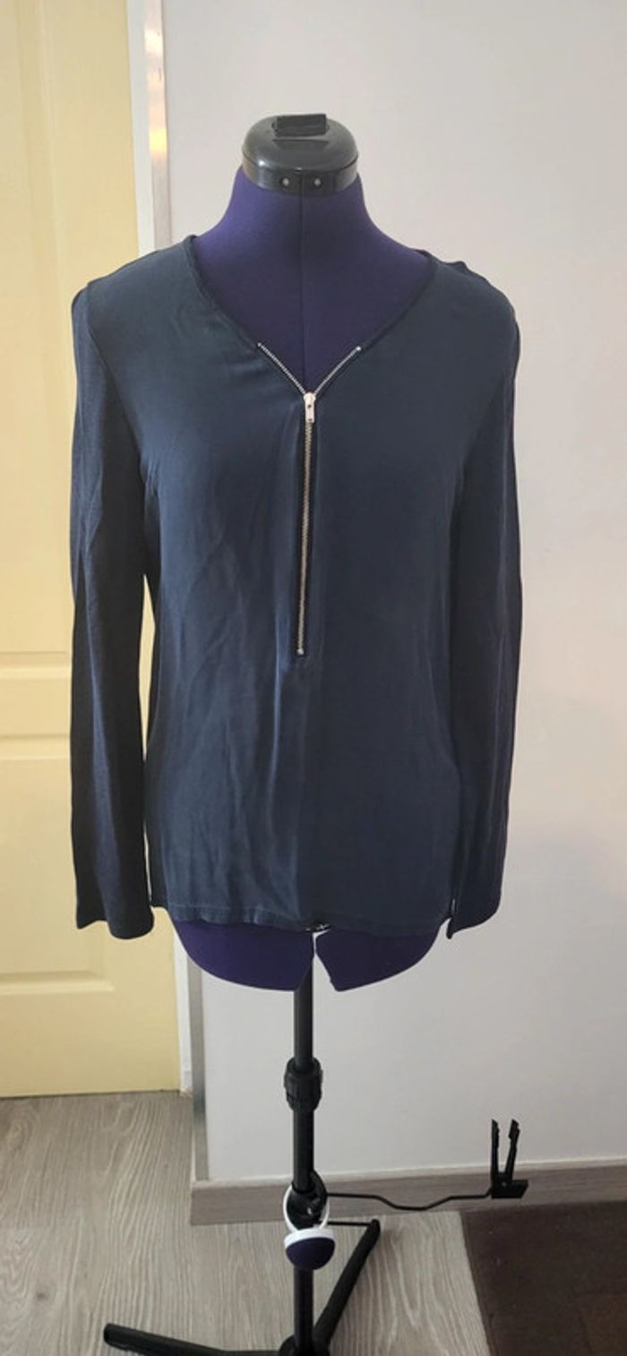 Blouse bleu marine taille M