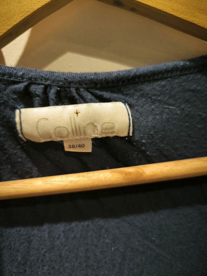 Teeshirt bleu marine de grossesse - photo numéro 3
