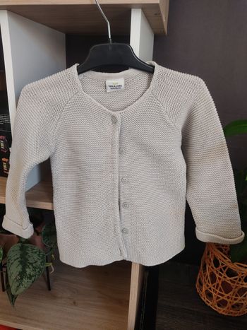 Gilet en laine gris Tape à l'oeil - Taille 23 mois - Très bon état