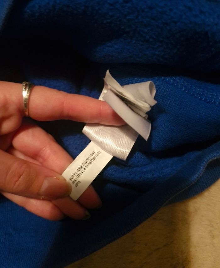 Full zip à capuche Ralph lauren bleu taille M - photo numéro 2
