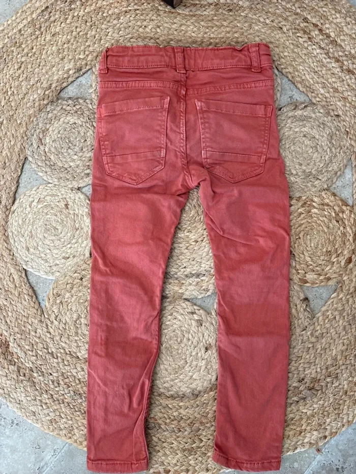 Jean rouille/bordeaux 5 ans Skinny Kiabi - photo numéro 2