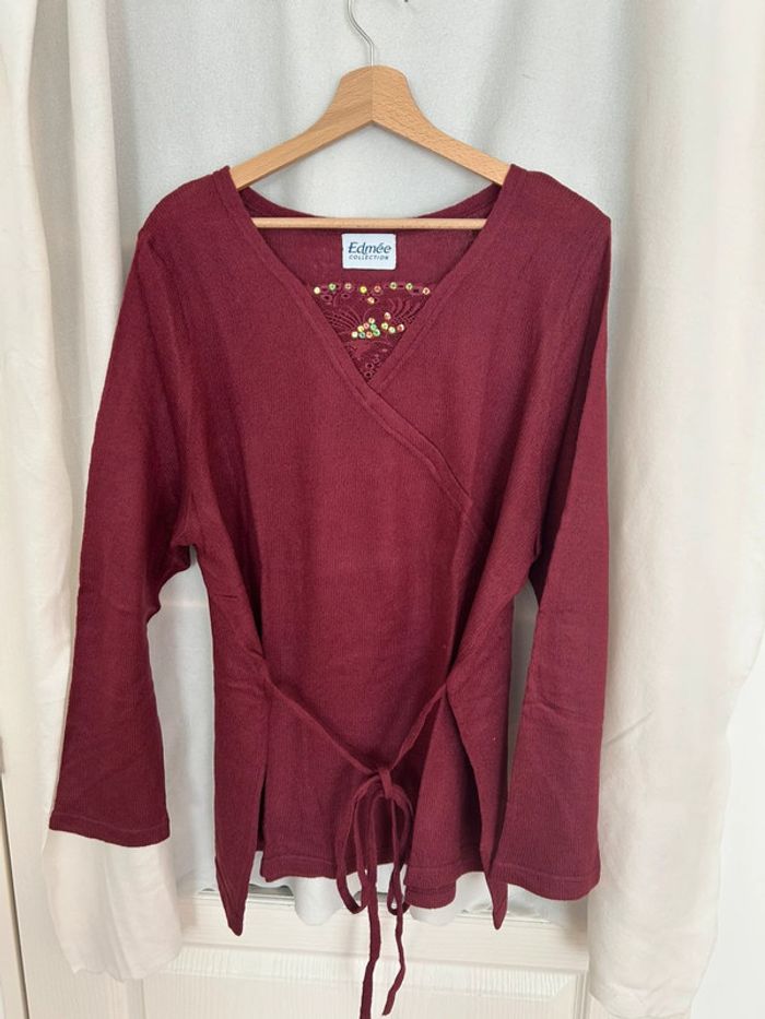 Pull bordeaux