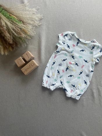 Combi-short 1 mois - Fille