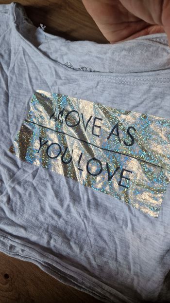 Crop top 12 ans Ninety Eight doré paillettes