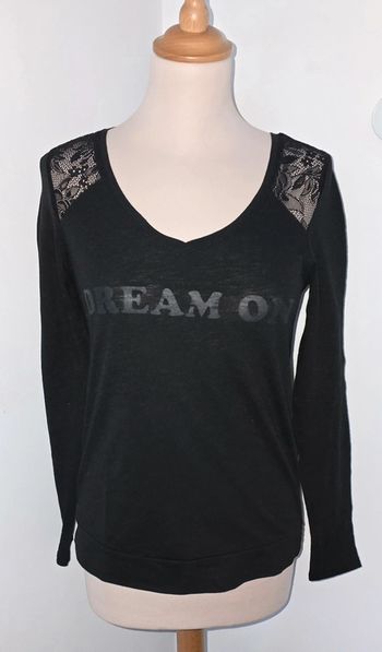 Tee-shirt épaules en dentelle Undiz Taille S