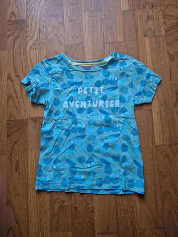 Tissaia tee-shirt petit aventurier taille 4 ans