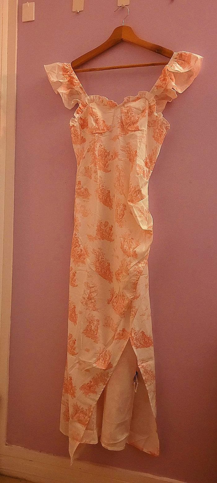 Robe légère romantique à fente - photo numéro 3