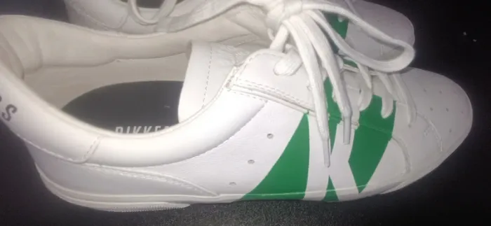 Sneakers cuir blanc/vert Bikkembergs - photo numéro 3