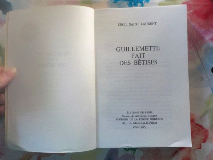 Guillemette fait des bêtises de Cecil Saint-Laurent Ed. Stock - photo numéro 5