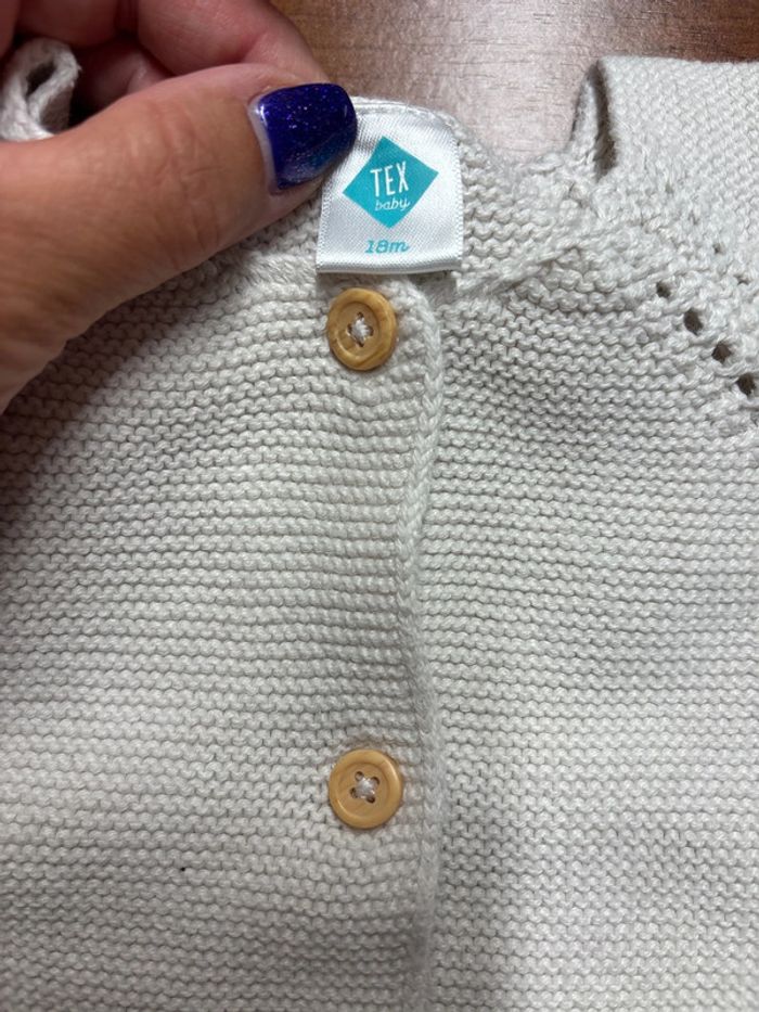 Gilet mixte crème - photo numéro 4
