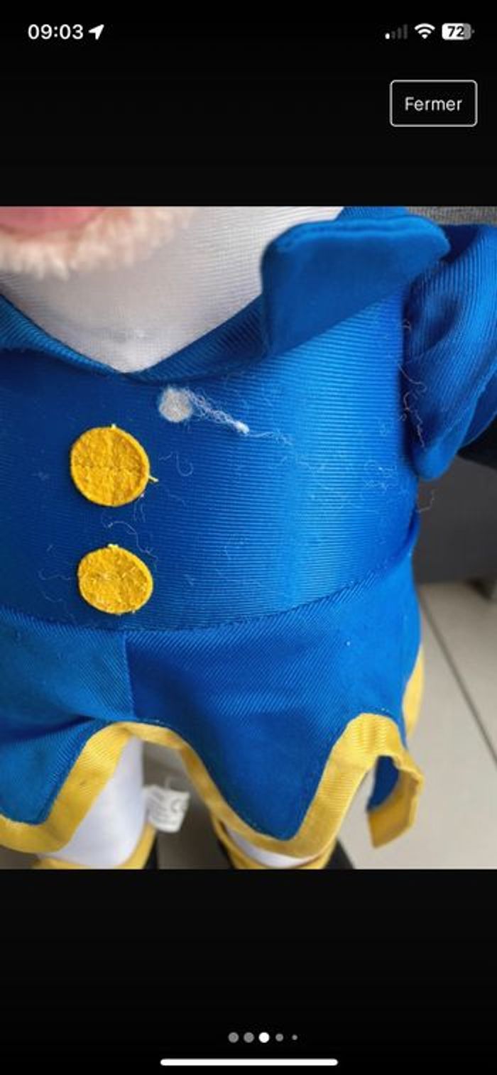 Peluche vintage mickey - photo numéro 3