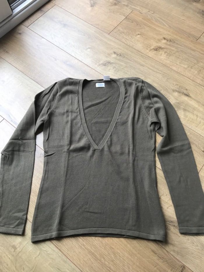 Pull col V profond