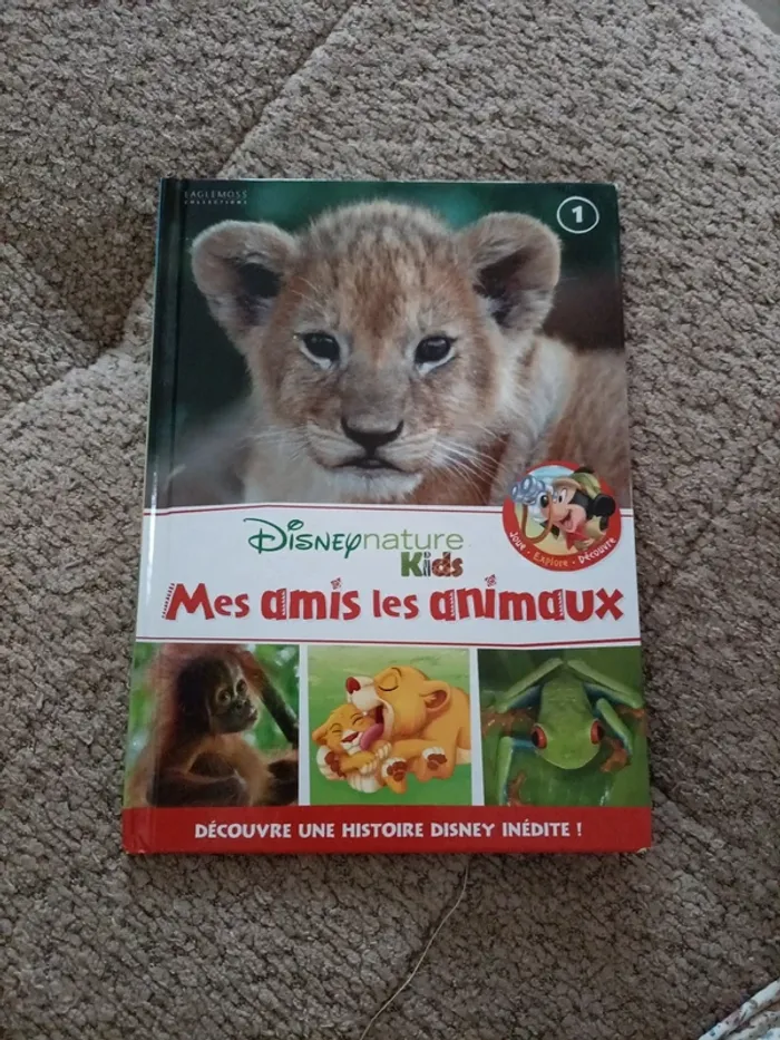 Livre Disney nature kids mes amis animaux n°1