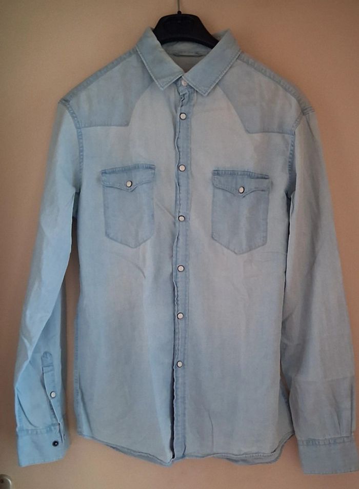 Chemise en jean's Célio taille L - photo numéro 2