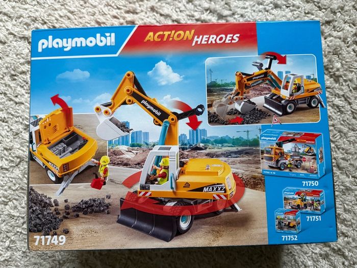 Pelleteuse mécanique et ouvrier Playmobil 71749 - photo numéro 6