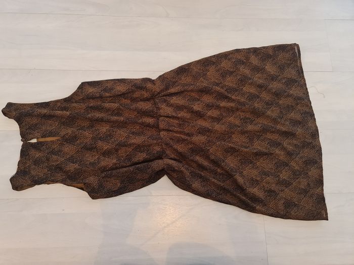 Robe marron kaki noire doublée Garcia Jeans Taille 36 - photo numéro 9