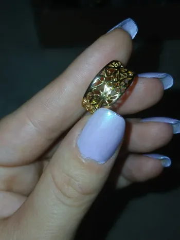 Bague en plaque or 925