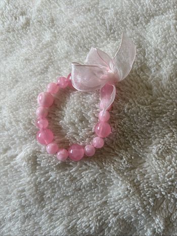 Bracelet rose perles