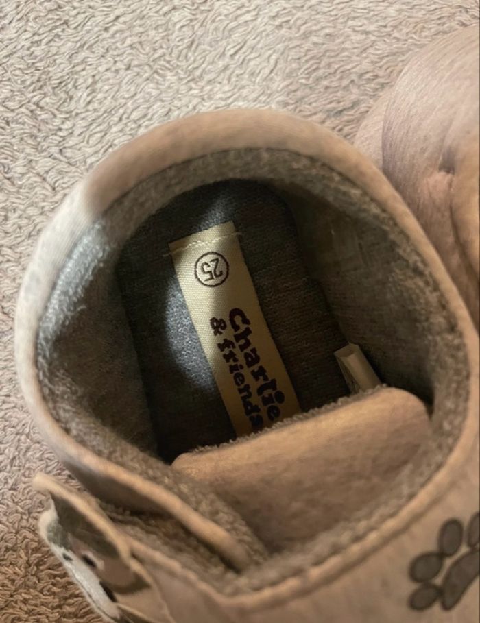 chaussons garçon, Charlie & Friends, pointure 25 - motif chien, my best friend - photo numéro 3