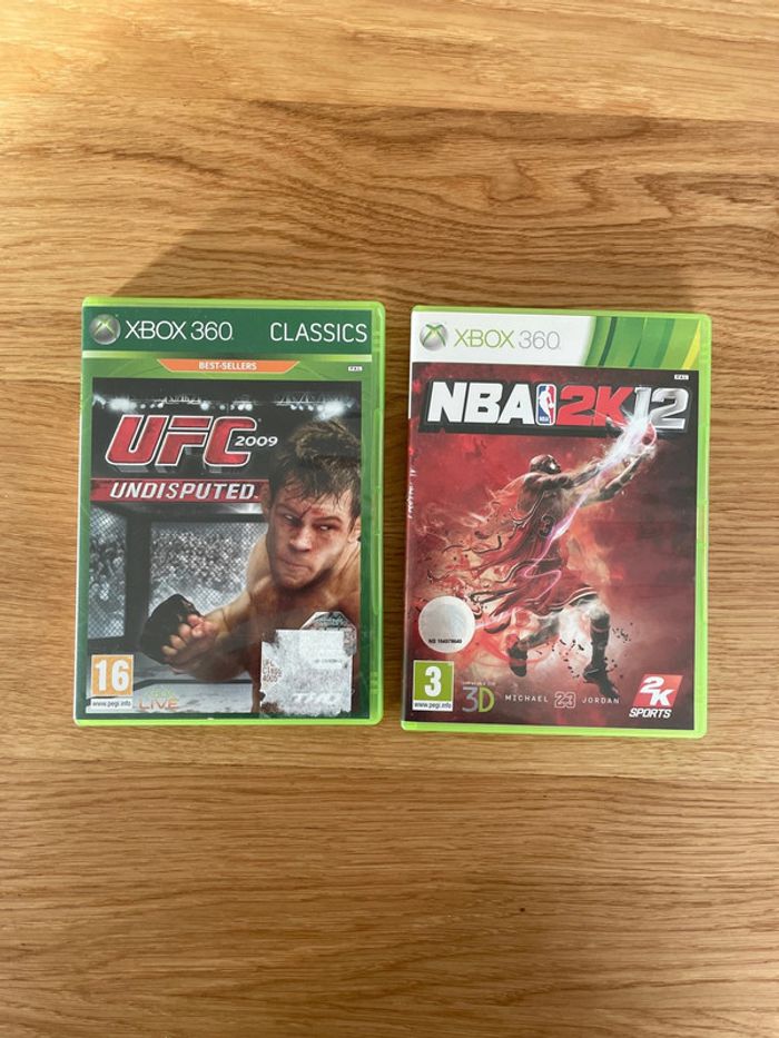 2 jeux Xbox 360 UFC 2009 et NBA 2K12 - photo numéro 1