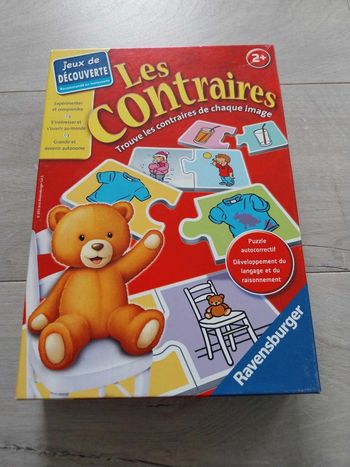 Jeu/puzzle paires "Les contraires"