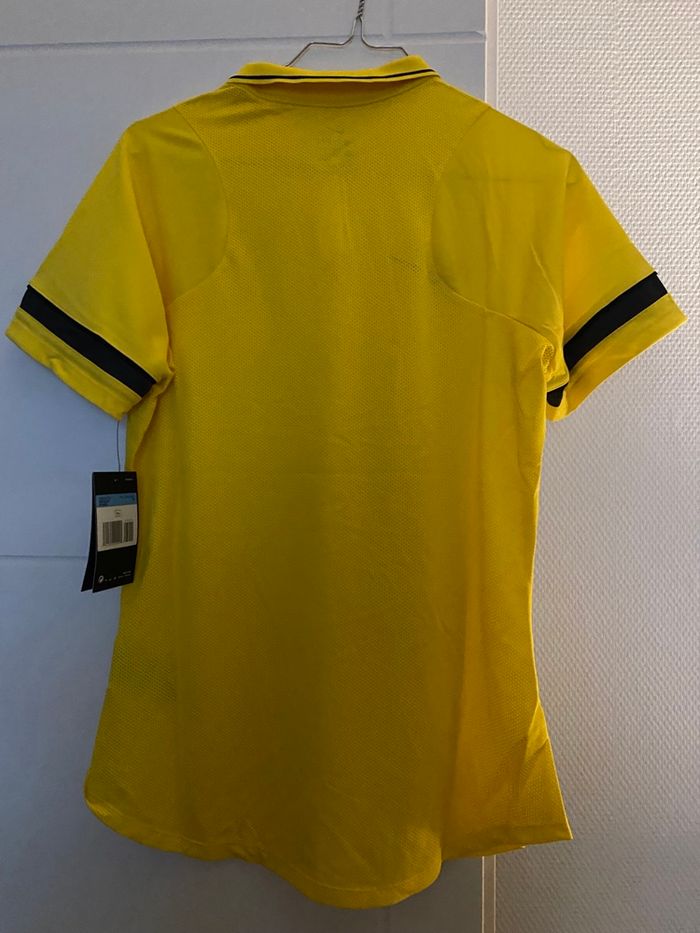 Polo nike femme dri-fit taille m jaune neuf - photo numéro 2