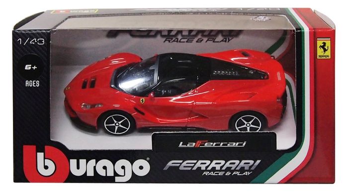 BBURAGO FERRARI LA FERRARI ROUGE 31137 RD VEHICULE MINIATURE