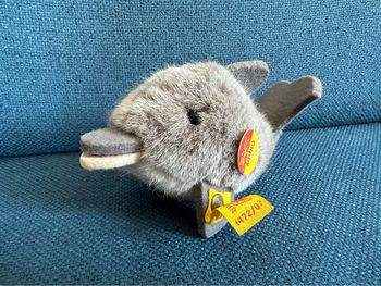 Peluche doudou Steiff petit dauphin poisson baleine Clippy 14cm canard oiseau collection ancien
