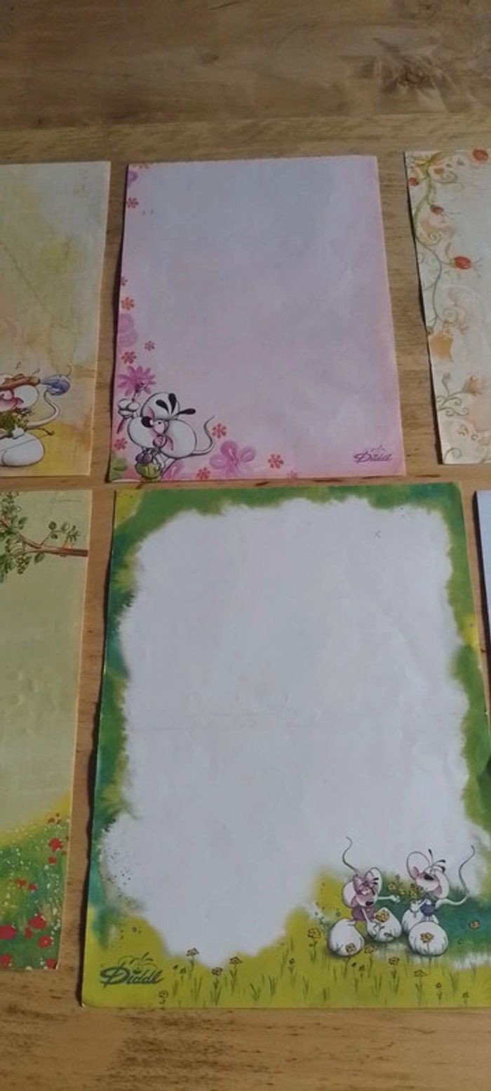 Lot de 10 feuilles Diddl - photo numéro 2
