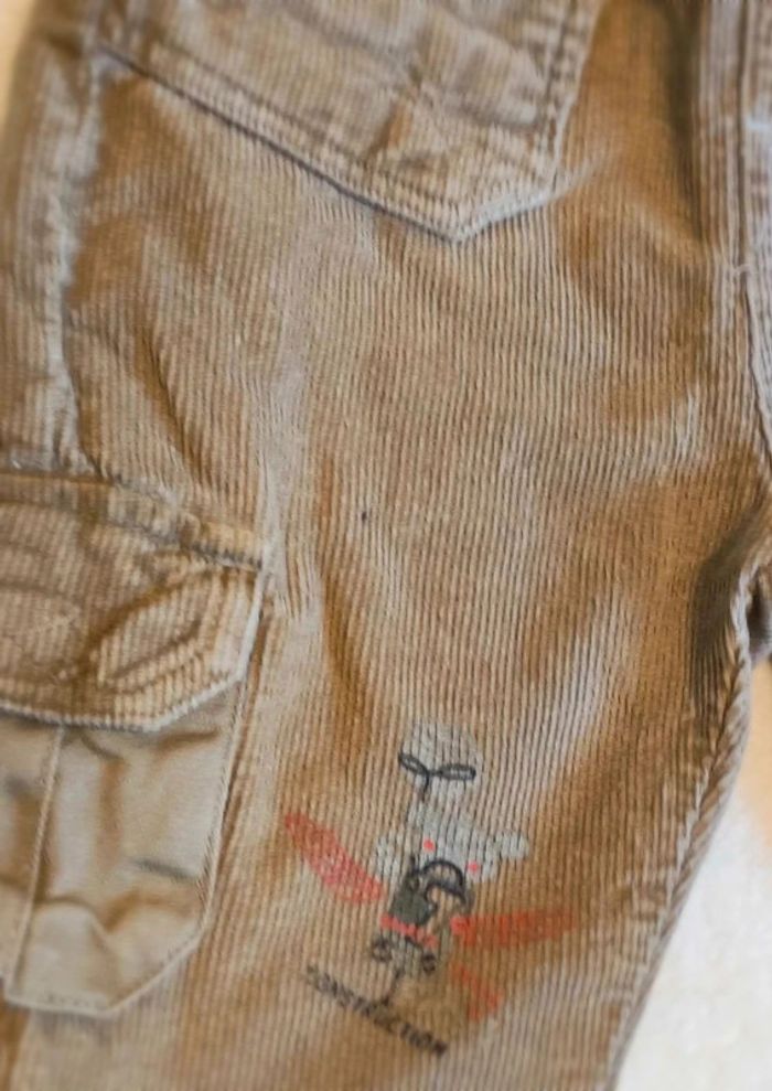 Pantalon  velours  côtelé 9 mois - photo numéro 2