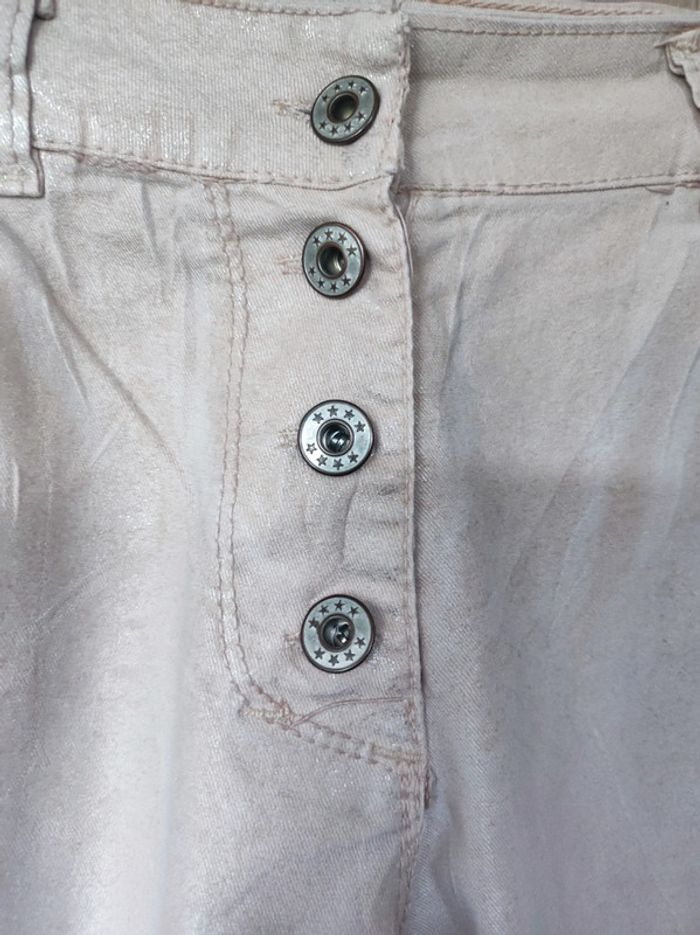 Short jean rose pailleté t 36 Made in Italy - photo numéro 2