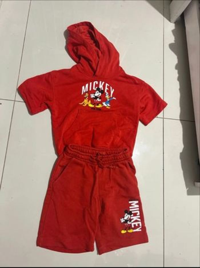 Ensemble sweat et short Mickey H&M 3/4ans