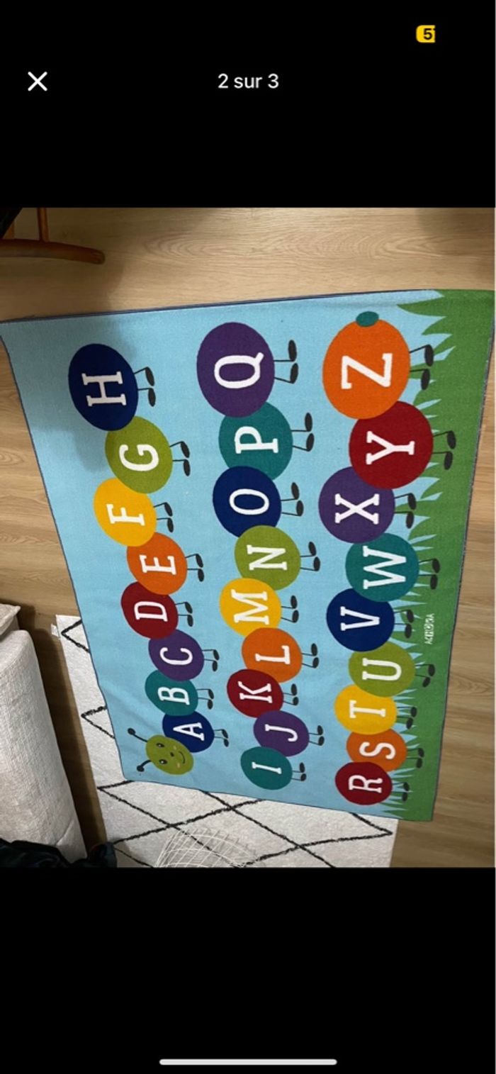 Tapis neuf chenille ABC 200x140