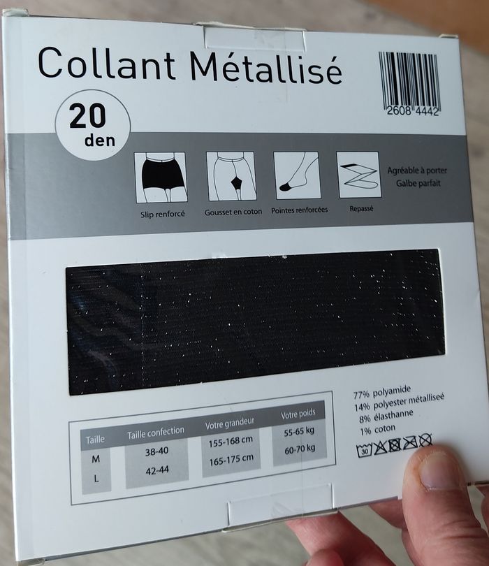 Collant métallisé en 38/40 - photo numéro 2