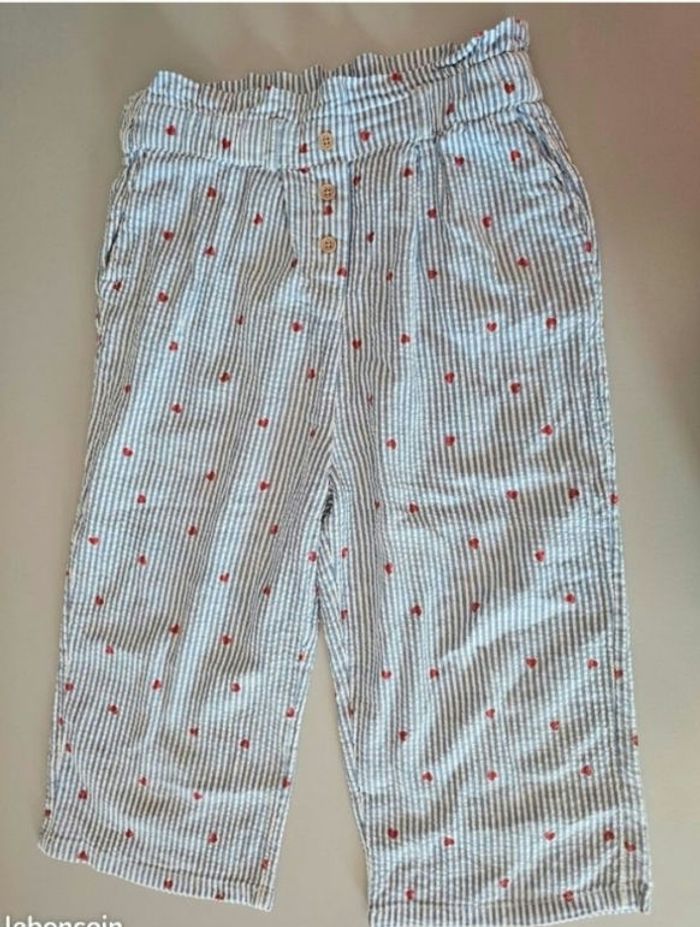 pantalon léger pantacourt  Verbaudet, taille 9 ans (134 cm)