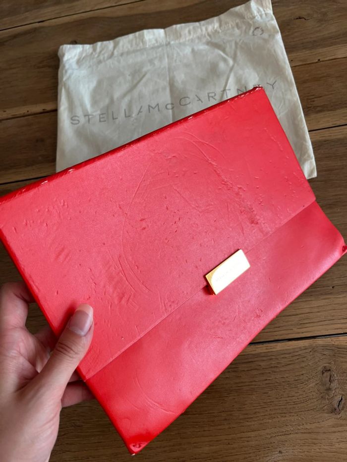 Pochette en cuir rouge Stella McCarteney - photo numéro 2