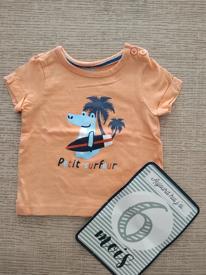Tee shirt 6 mois / 68 cm