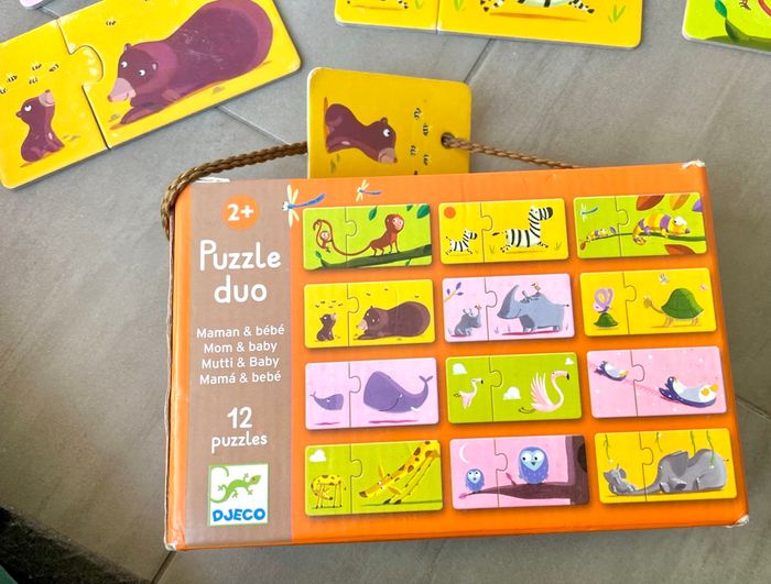 Boite puzzle duo Djeco, mamans et bébés - photo numéro 2