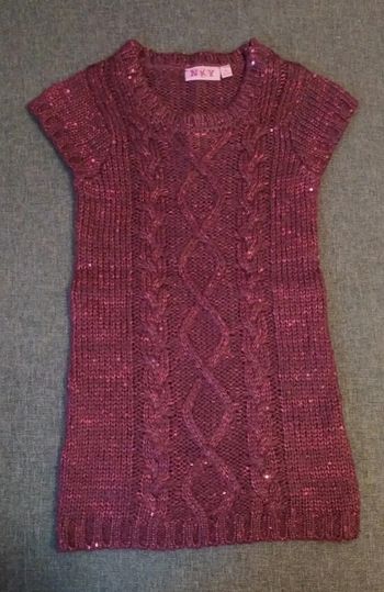 Robe tricot brillante