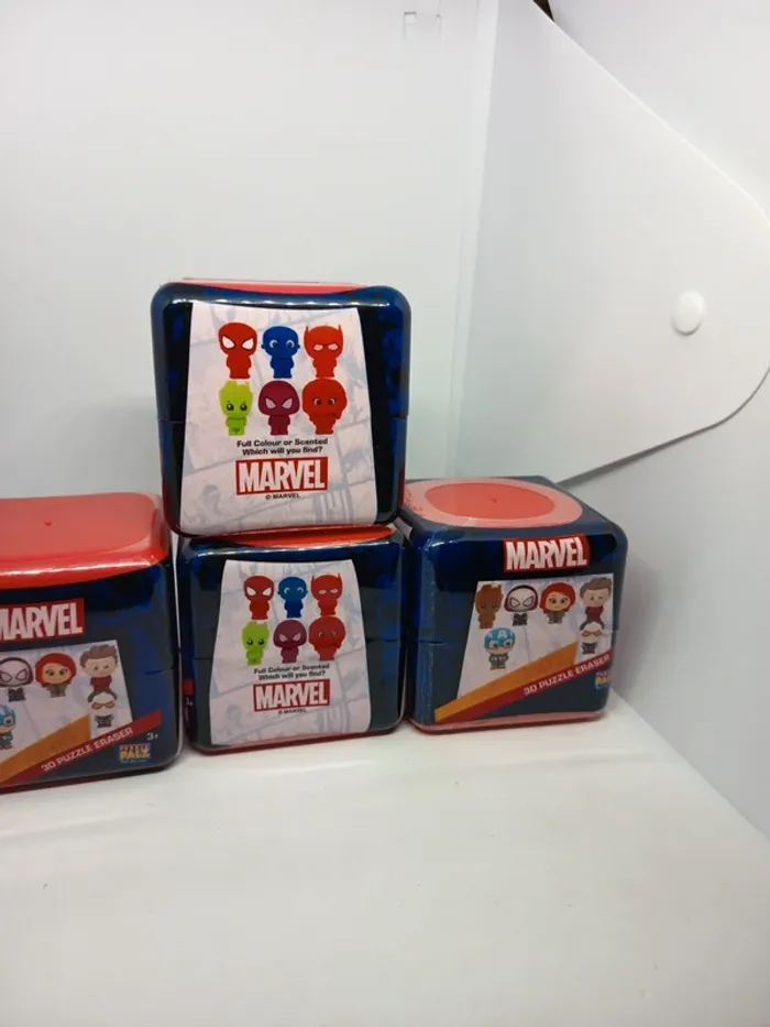 Lot de 4 Boîtes - Marvel 3d Puzzle Erasers - photo numéro 3
