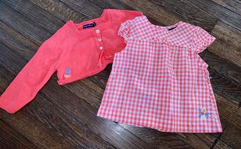 Ensemble blouse et gilet sergent major  12 mois